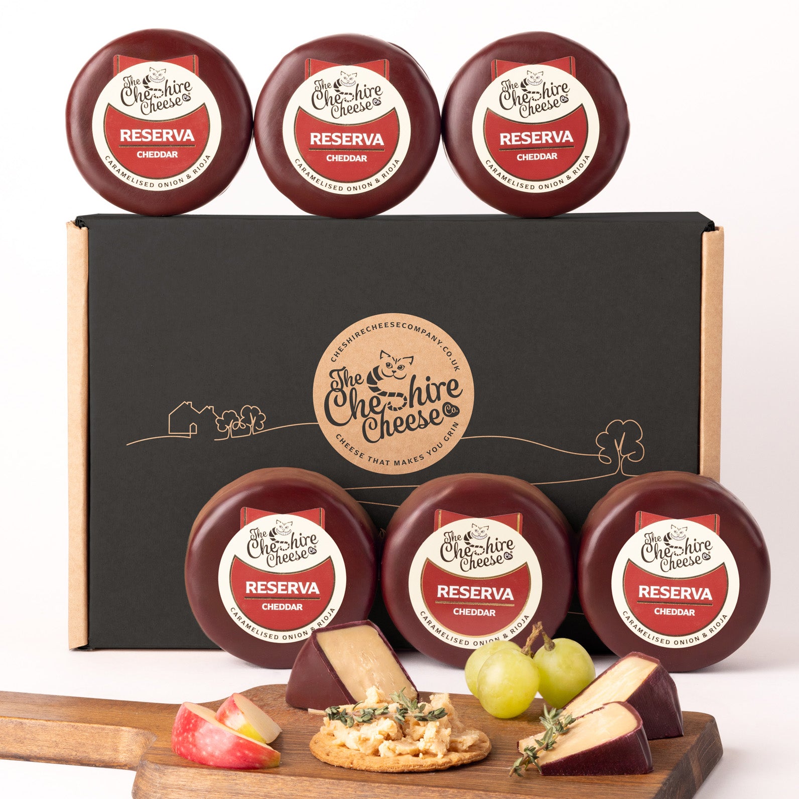 6 x Caramelised Onion & Rioja Cheddar 200g Wax Truckles Multi Buy