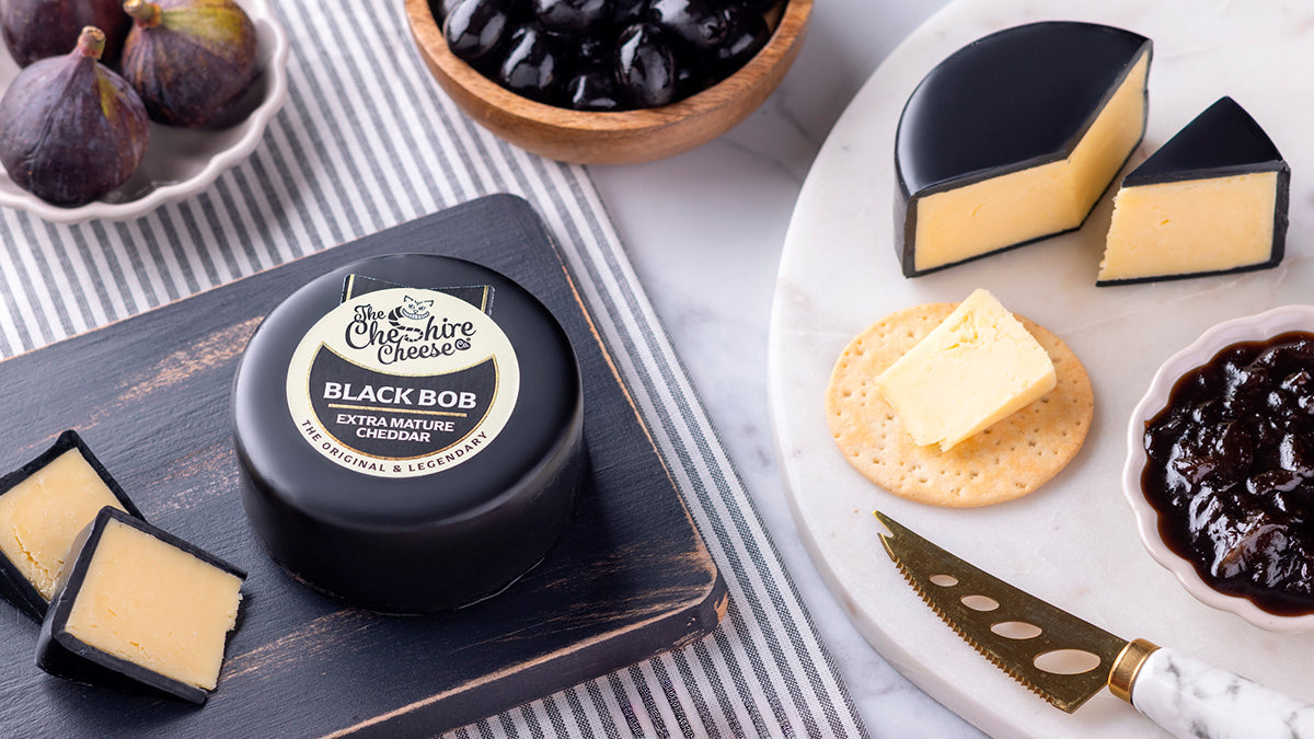 Black Bob Cheddar Cheese on Board