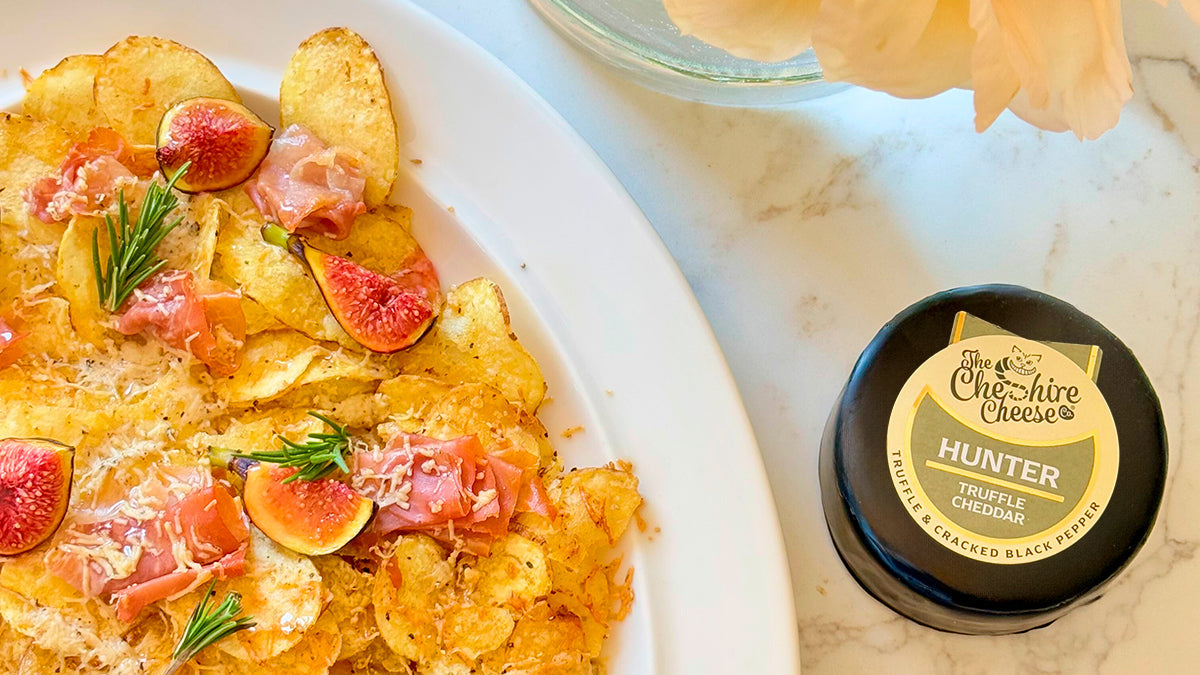 Truffle Cheddar Loaded Charcuterie Crisps