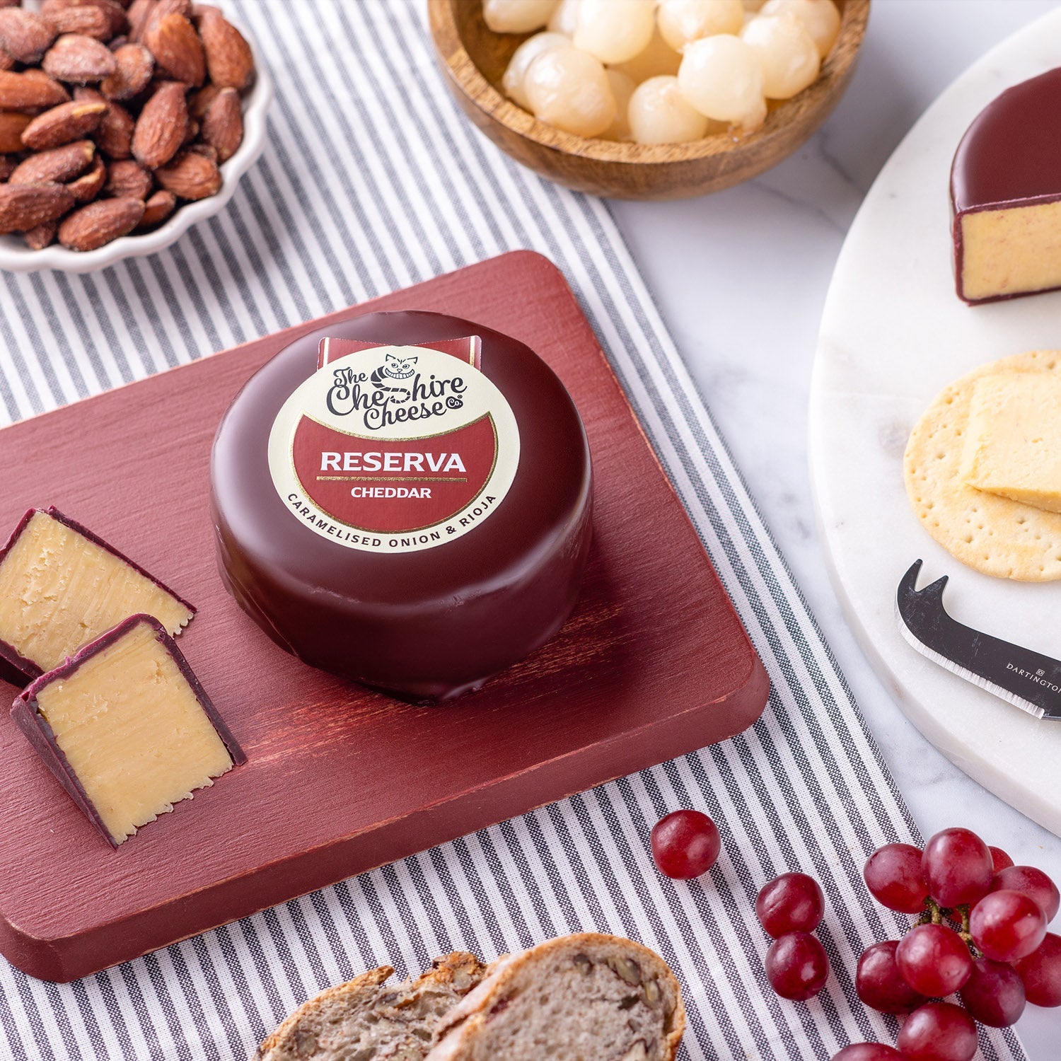 Valentine's Day cheese board with Reserva cheese