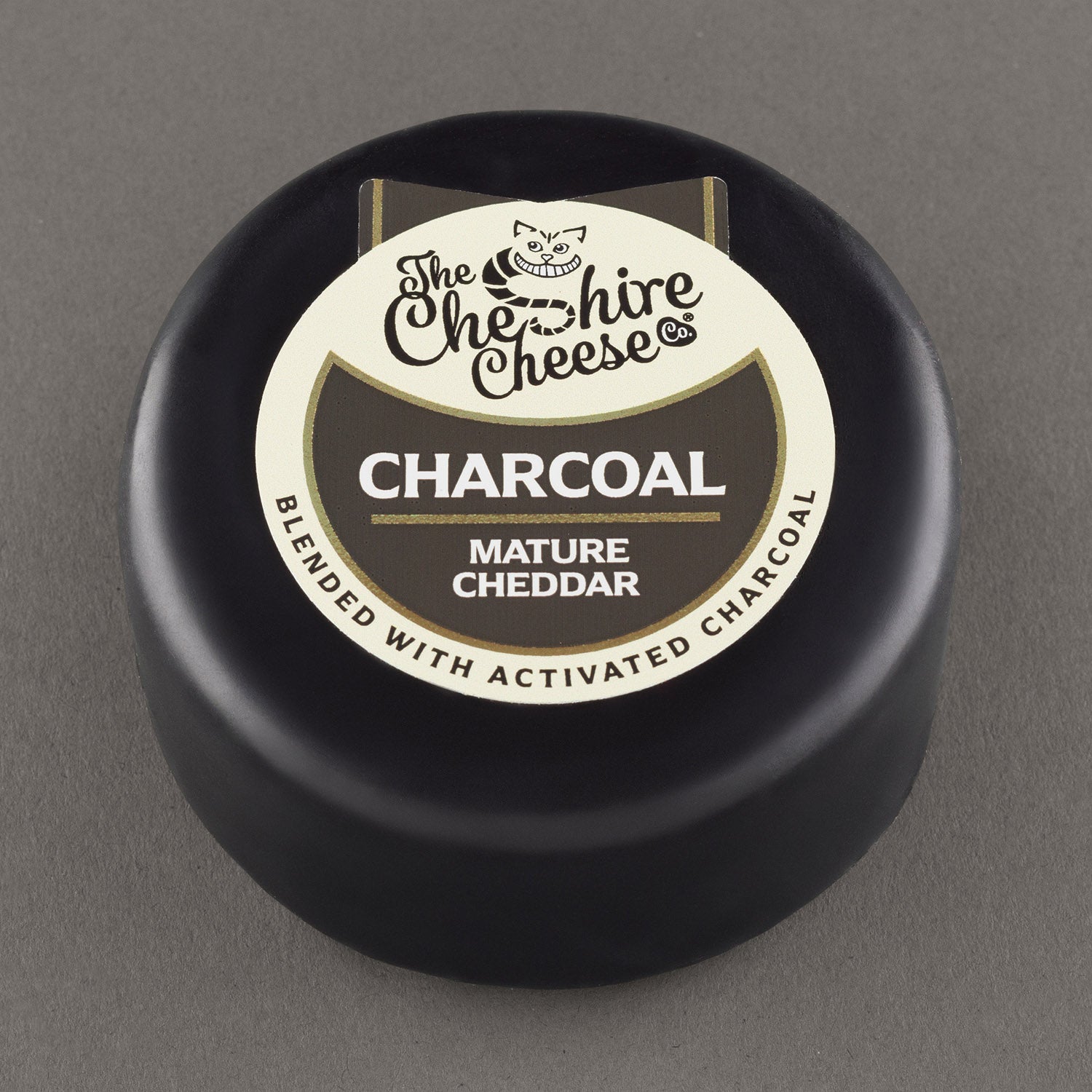 Charcoal - Charcoal Cheddar Cheese - Waxed Truckle 200g