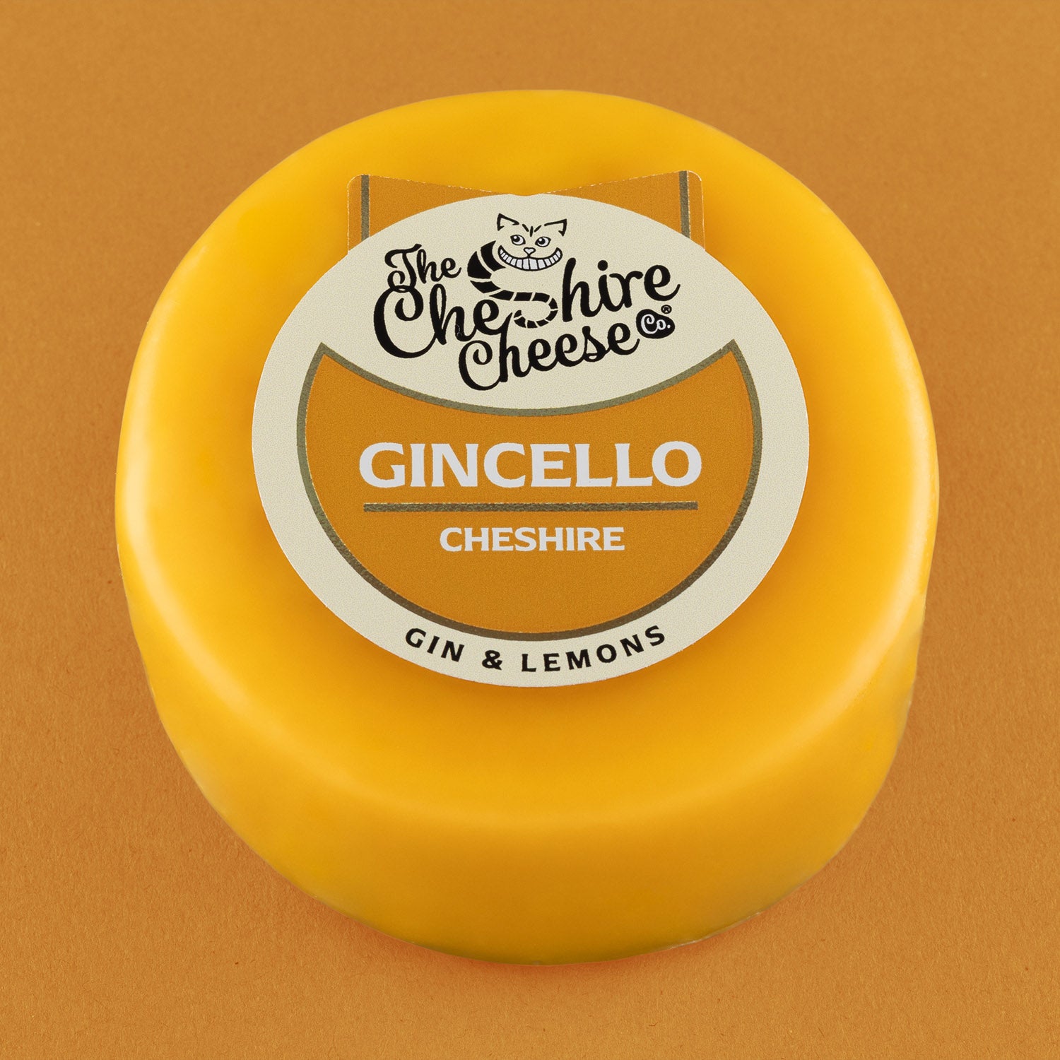 Gincello - Gin & Lemon Cheshire Cheese - Waxed Truckle 200g