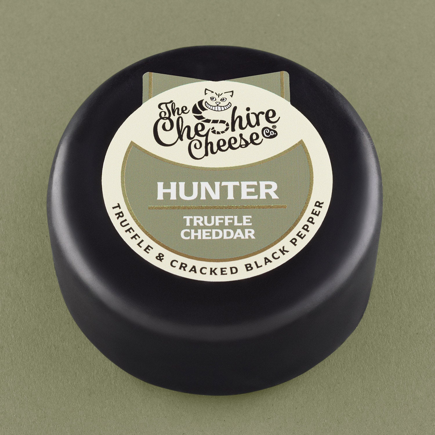 Hunter - Truffle & Cracked Black Pepper Cheddar Cheese - Waxed Truckle 200g