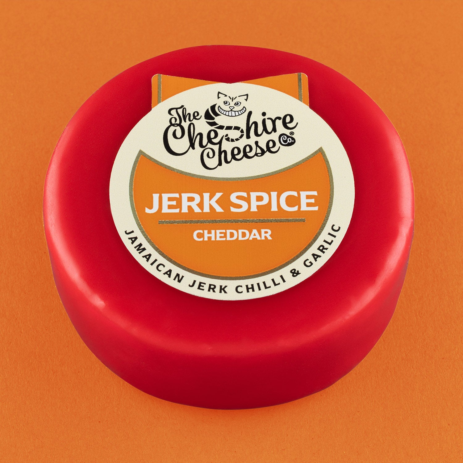 Jerk Spice - Chilli & Garlic Cheddar Cheese - Waxed Truckle 200g