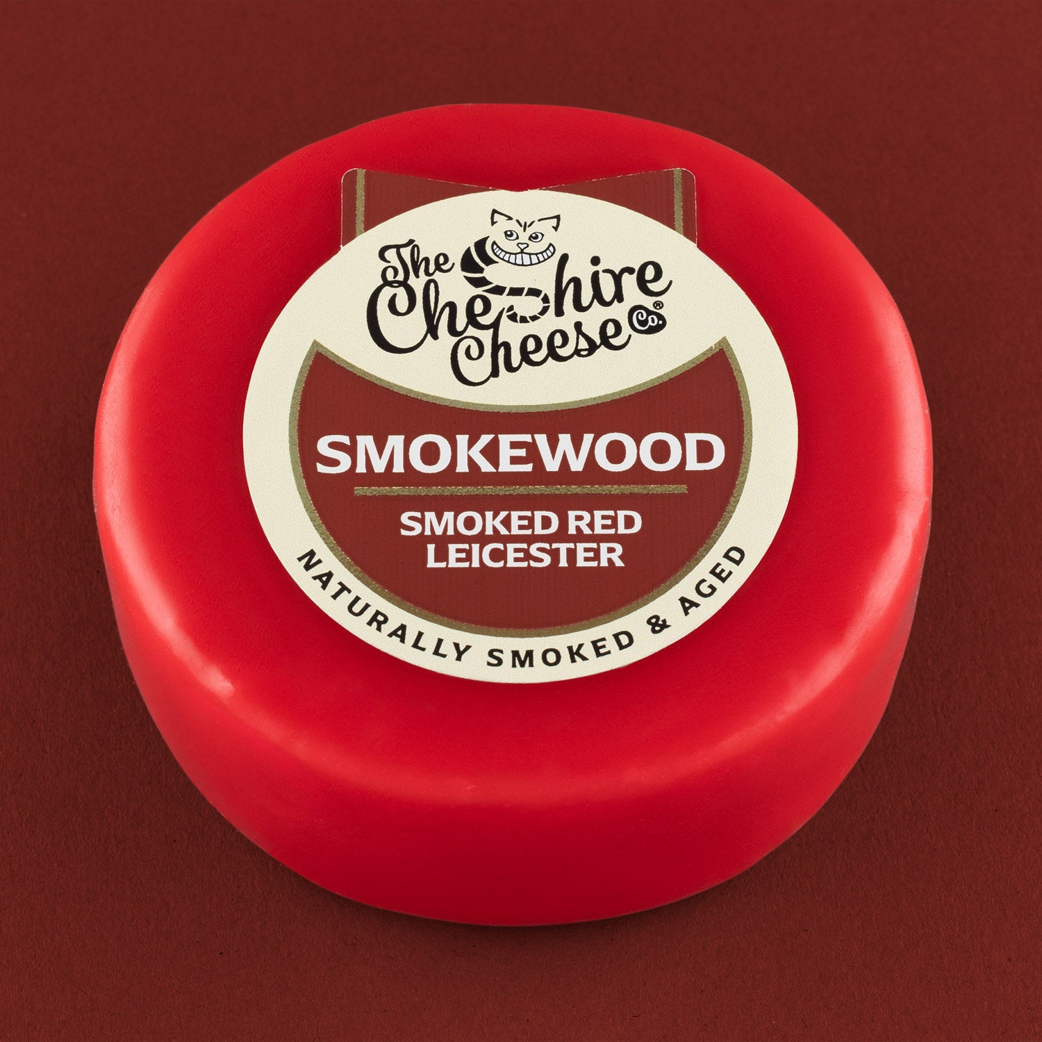 Smokewood - Smoked & Aged Red Leicester Cheese - Waxed Truckle 200g