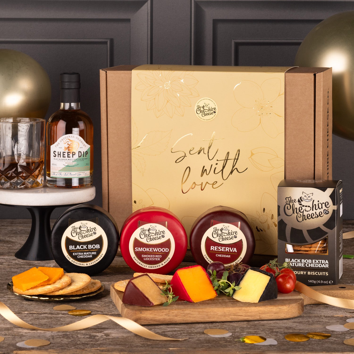 Sent With Love, Cheese & Cheers Hamper