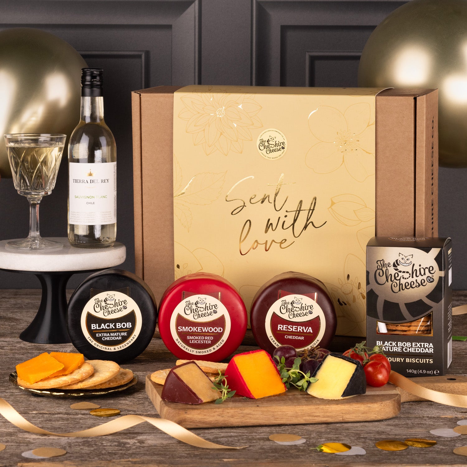 Sent With Love, Cheese & Cheers Hamper