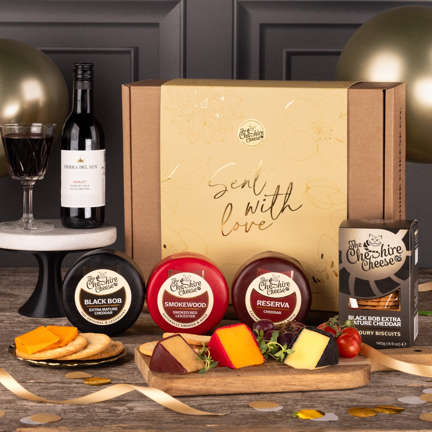 Sent With Love, Cheese & Cheers Hamper