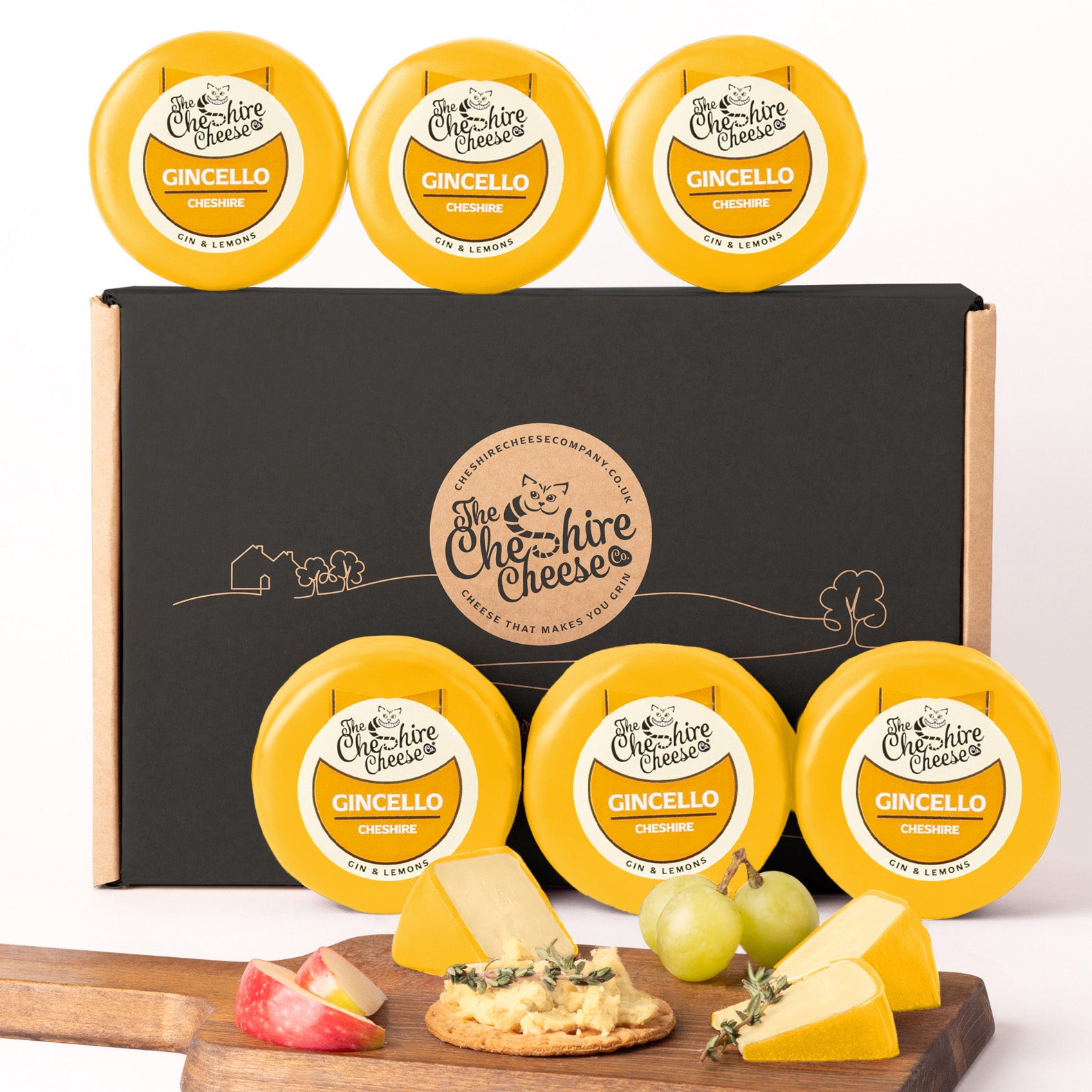 6 x Gincello, Gin & Lemon Cheshire Waxed Truckles