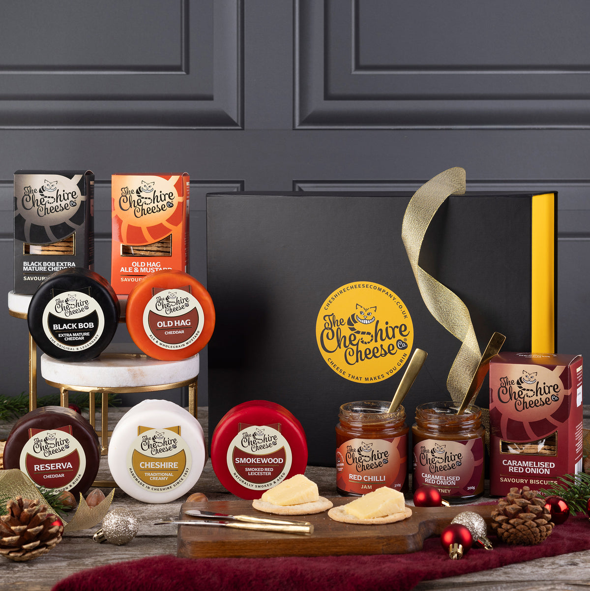 Taste of Cheshire - Cheese, Chutney & Biscuits Gift Hamper