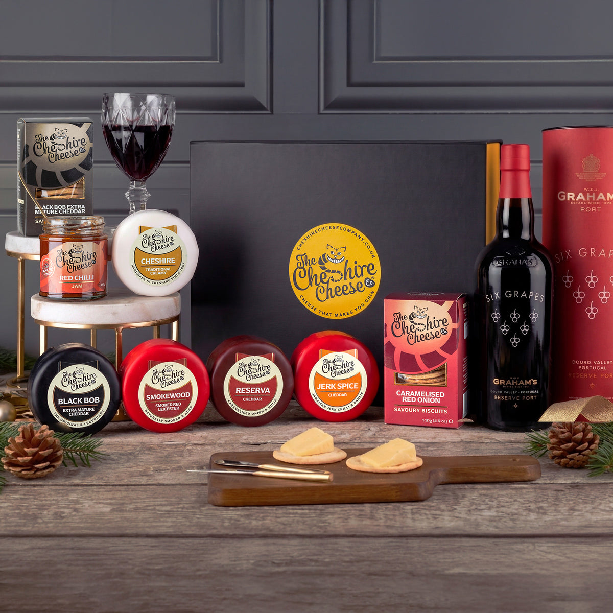 Luxury Port & Cheese Hamper