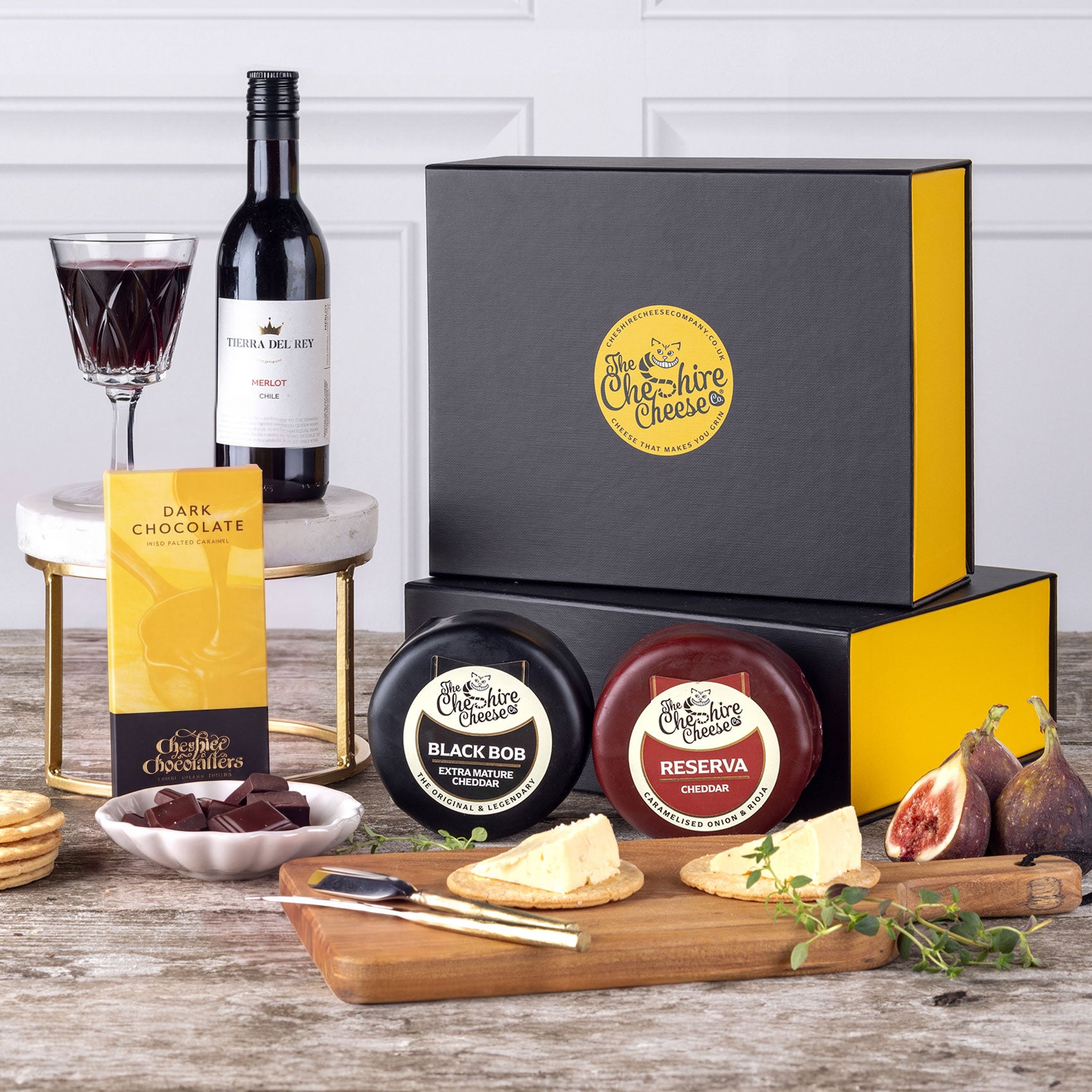 Indulgent Cheese, Wine & Chocolate Gift Box, Build Your Own
