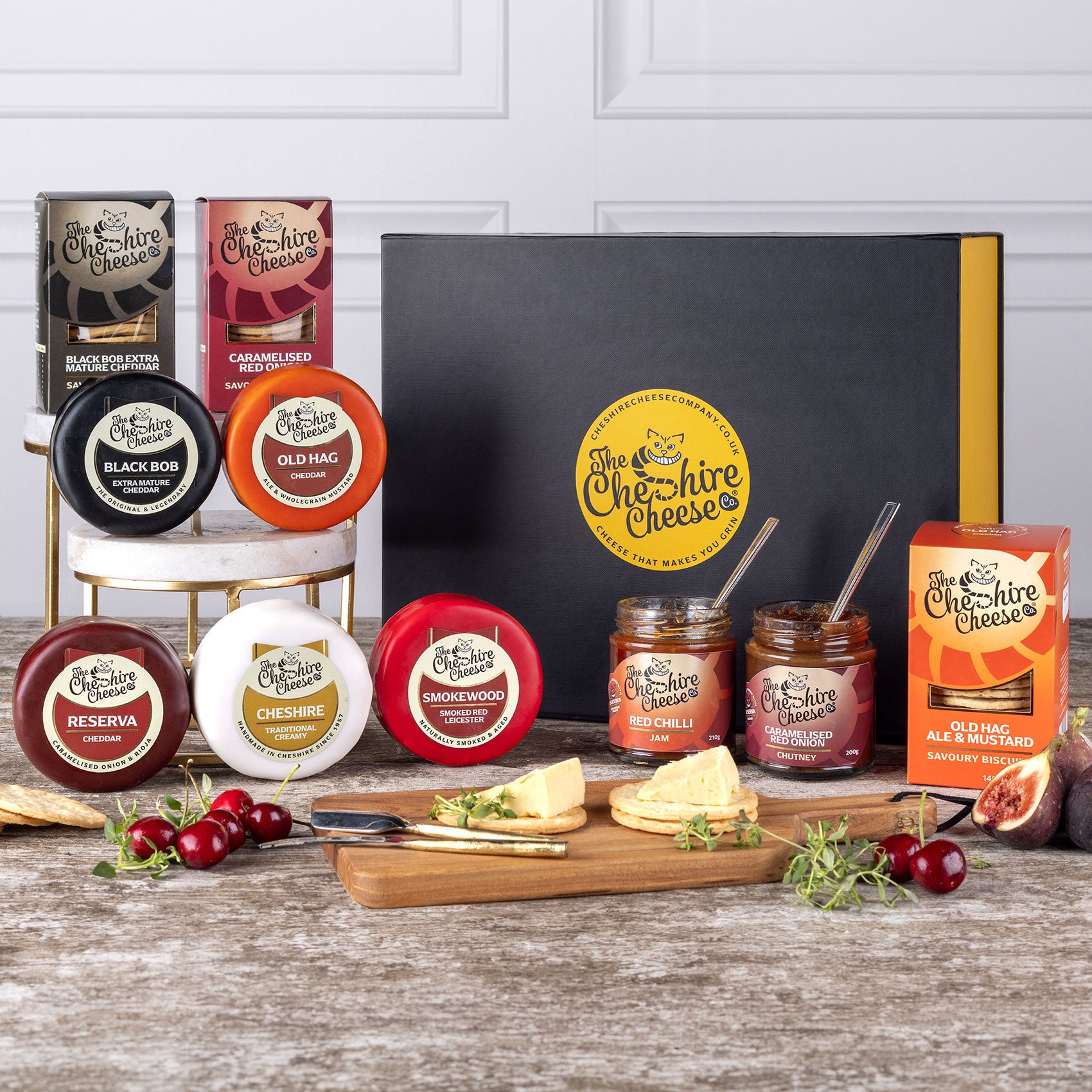 Taste of Cheshire - Cheese, Chutney & Biscuits Gift Hamper